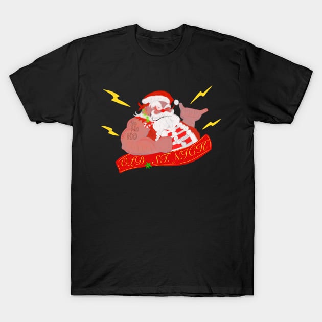 Rebel santa T-Shirt by madtownstudio3000